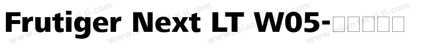 Frutiger Next LT W05字体转换